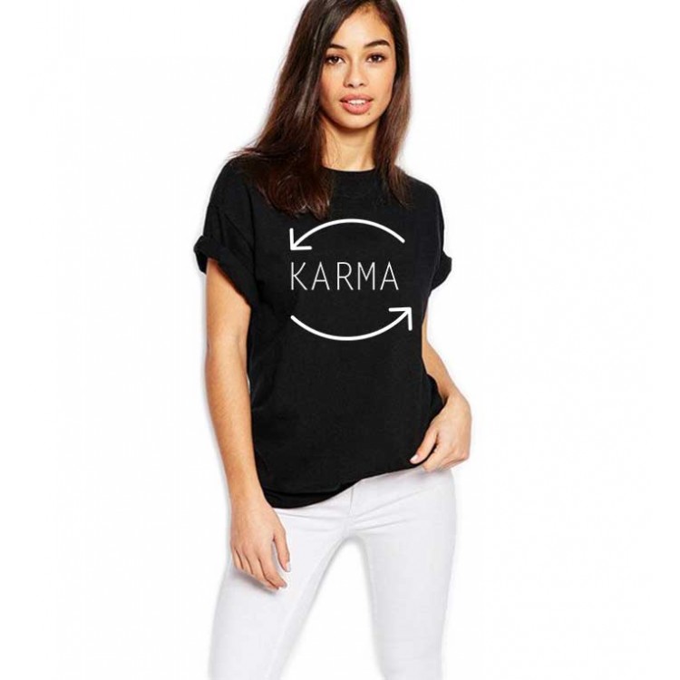 Tricou dama negru - Karma Tricou dama negru - Karma