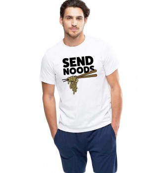 Tricou barbati alb - Send Noods