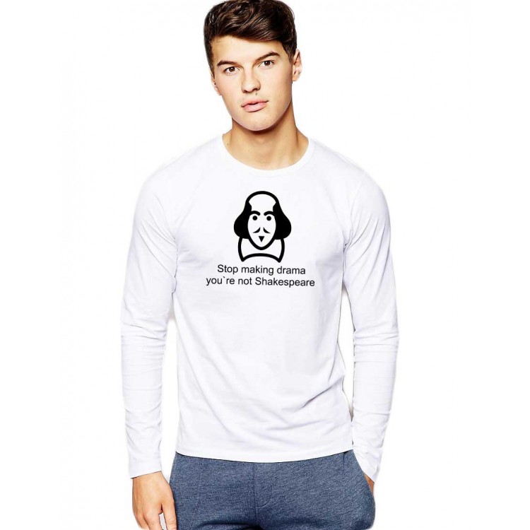Bluza barbati alba - Shakespeare Drama Bluza barbati alba - Shakespeare Drama