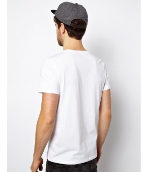 Tricou alb barbati Drugs & Hugs
