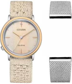Ceas Dama, Citizen, 10th Anniversary EM1006-40A, Cu bratara suplimentara
