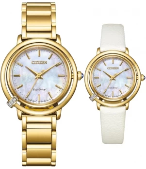 Ceas Dama, Citizen, Arcly EM1092-64D, Set cu Bratara suplimentara