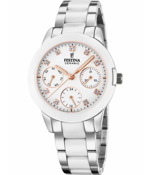 Ceas Dama, Festina, Ceramic cu Cristale Swarovski F20497/1
