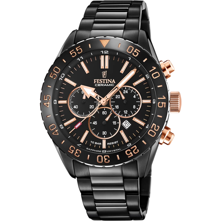 Ceas Barbati, Festina, Ceramic Chrono F20577/1