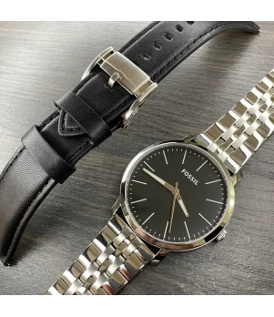 Ceas Barbati, Fossil, Luther BQ2466SET, Set cu Bratara suplimentara