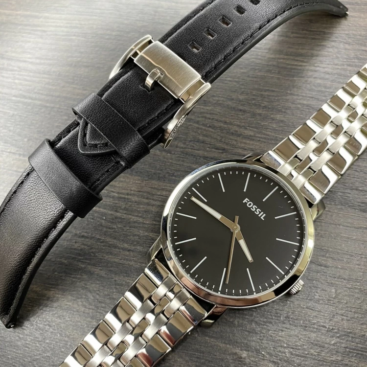 Ceas Barbati, Fossil, Luther BQ2466SET, Set cu Bratara suplimentara