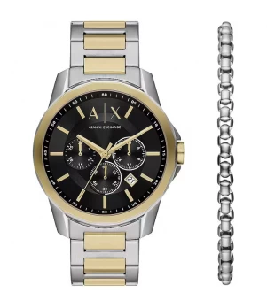 Ceas Barbati, Armani Exchange, Banks AX7148SET, Set cu Bratara