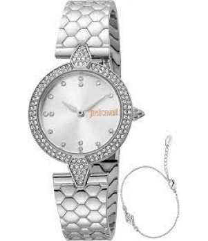 Ceas Dama, Just Cavalli, Glam Chic JC1L159M0045, Set cu Bratara