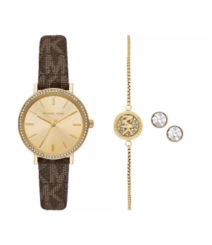 Ceas Dama, Michael Kors, Addyson MKO9001SET, Set cu Bratara si Cercei