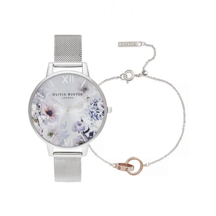 Ceas Dama, Olivia Burton, Sunlight Florals OBGSET145, Set cu Bratara Ceas Dama, Olivia Burton, Sunlight Florals OBGSET145, Set cu Bratara
