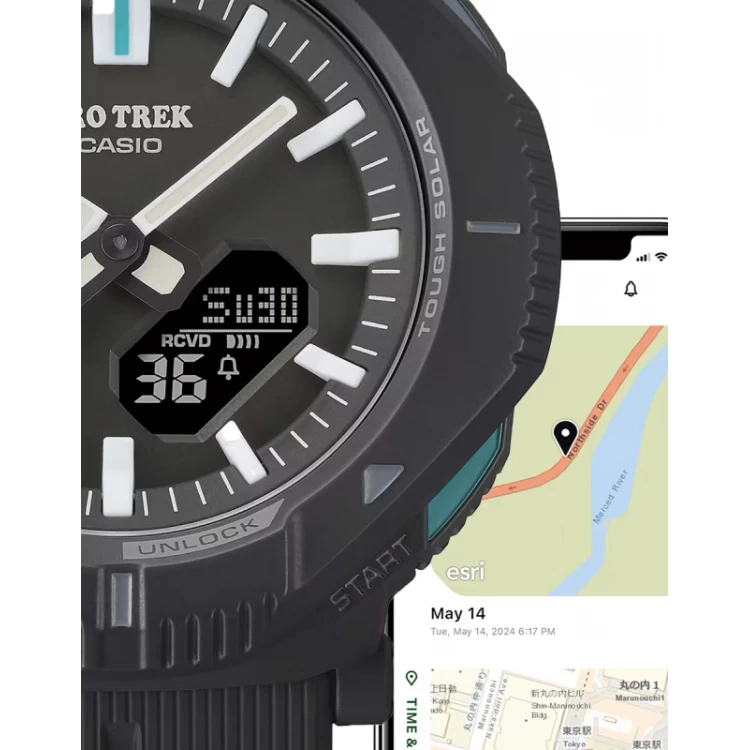 Ceas Smartwatch Barbati, Casio, Pro Trek Tough Solar PRJ-B001-1ER